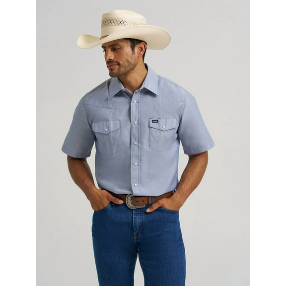 Wrangler Mens Chambray S/S Work Shirt