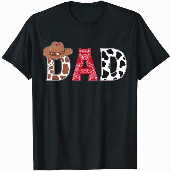 Cowboy Dad Western Rodeo Theme T-Shirt
