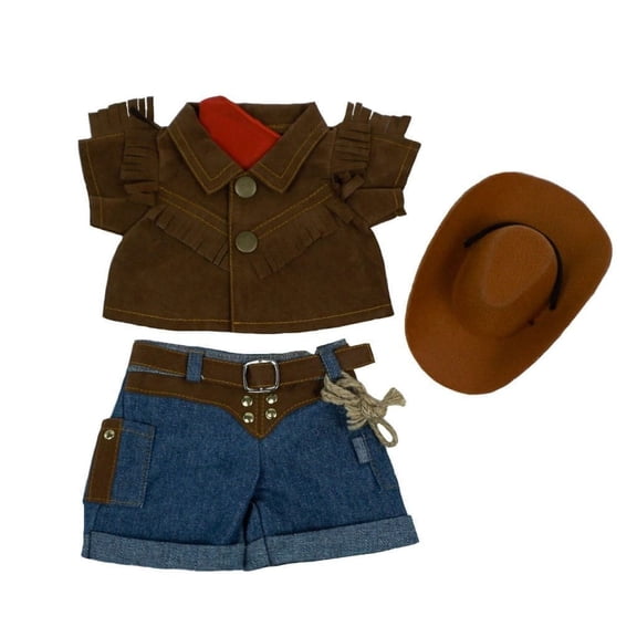 Cowboy Doll Outfit for 610 Inch Dolls Western Shirt and Pants Clothing Set