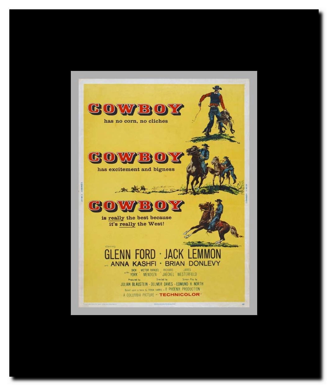 Cowboy Framed Movie Poster