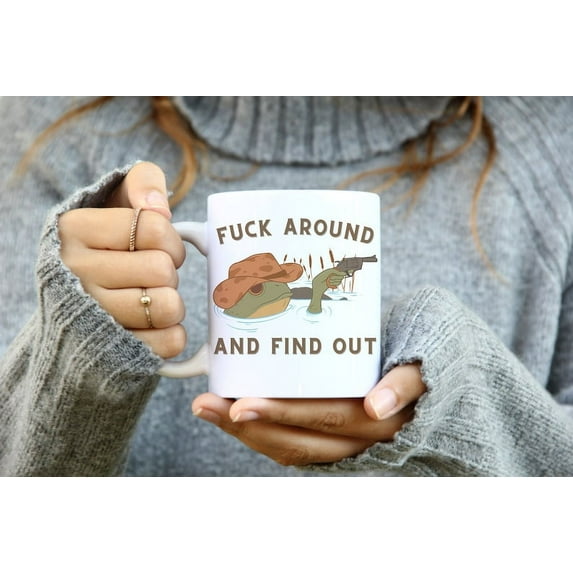 Cowboy Frog - Coffee Mug, Frog Mug, Cottagecore, Goblincore, Trendy, Funny Coffee Mug, Cowboy Mug, Toad Mug, Funny Mug, Funny Frog Gift