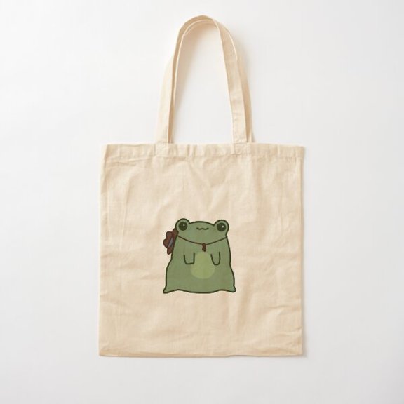 Cowboy Frog Version 2 Canvas Tote Bags, Reusable Shopping Bag