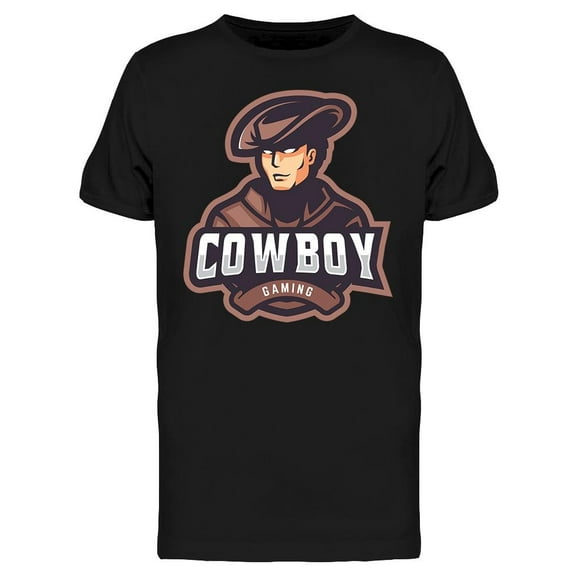 Cowboy Gaming Icon Clipart T-Shirt Men -Image by Shutterstock, Male Small