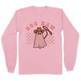 thumbnail image 1 of Cowboy Ghost Boo Haw Long Sleeve Shirt Unisex 4X-Large Pink, 1 of 5
