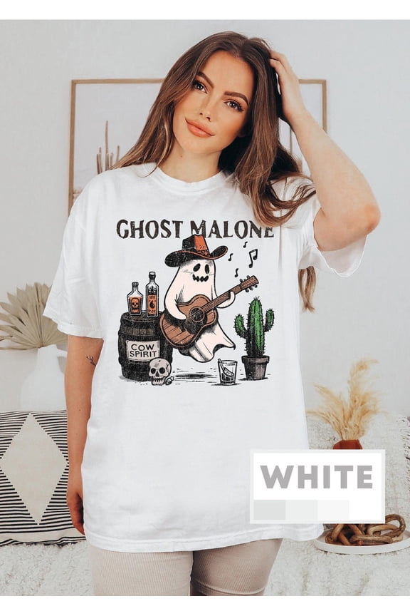 Cowboy Ghost Playing Guitar T-Shirt