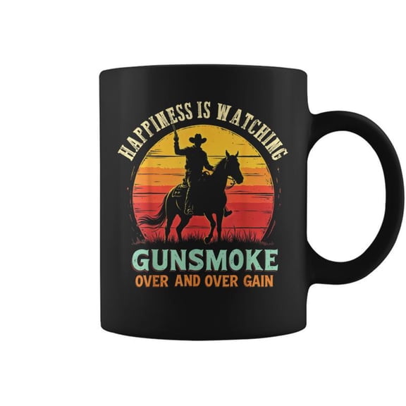 Cowboy Gunsmoke Over And Over Again Coffee Mugs
