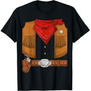LGY Cowboy Halloween Costume Men Women Kids Cowboy sherif T-Shirt