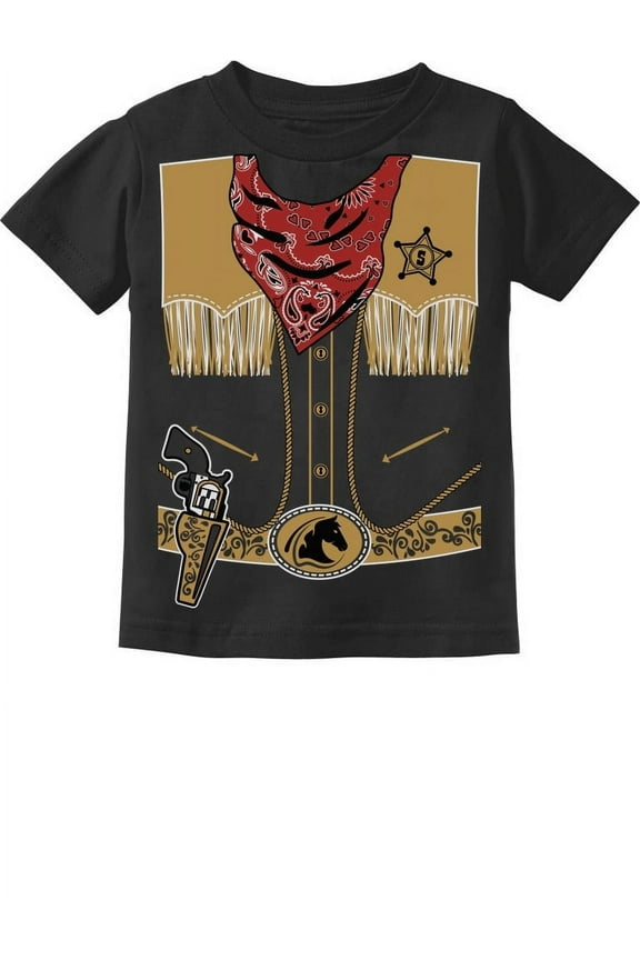 Cowboy Halloween Shirt for Boys Rodeo Costume Outfit Toddler Kids Tshirts