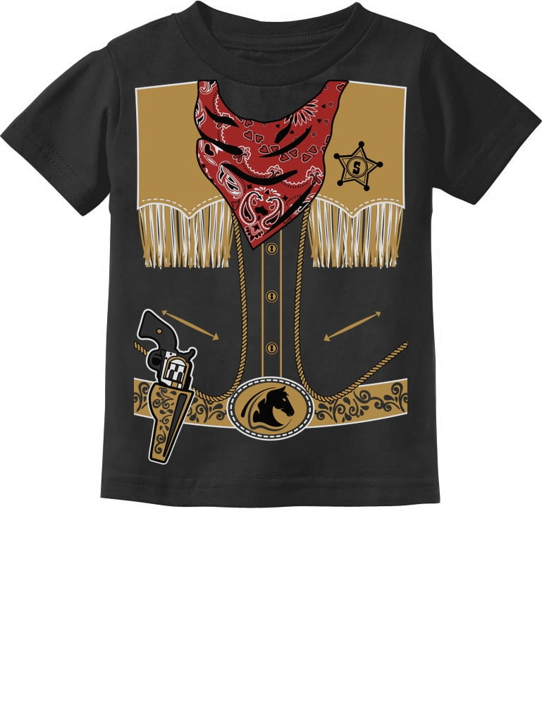 Cowboy Halloween Shirt for Boys Rodeo Costume Outfit Toddler Kids