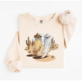 thumbnail image 1 of Cowboy Halloween Sweatshirt, Pumpkin Head Sweatshirt, Spooky Western Apparel, 1 of 4