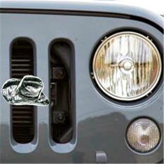 Cowboy Hat Antique Pewter Ornament - 2.75 x 4.25 in.