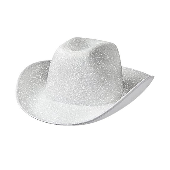 Cowboy Hat Blinking Wo Denim Hat Cowgirl Hat Western Cowboy Hat Fashion Wo Sparkly Blinking Denim Hat Sun Hat Princess Bridal Cowgirl Hat Western Hat for Carnival Accessories White