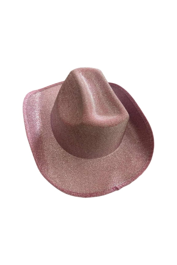 Cowboy Hat Blinking Women Cap Denim Hat Cowgirl Hat for Carnival Accessories Pink