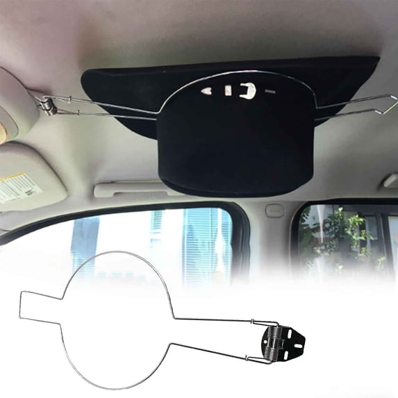 Cowboy Hat Holder Stainless Steel Car Truck Hanger Hook | Heavy Duty Spring Rack | 20 Inch x 8.9 Inch | Secure Storage Prevents Sunlight | Easy Install Ceiling Mount | Hat Organizer | Universal Fit