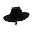 thumbnail image 1 of Cowboy Hat Photo Props Sun Hat Cowgirl Hats for Performance Party Engagement Black, 1 of 9