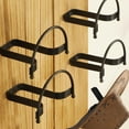 thumbnail image 1 of Cowboy Hat Rack Holder Hanger Wall Mount Black Hooks for Display(A Beautiful Gift), 1 of 6