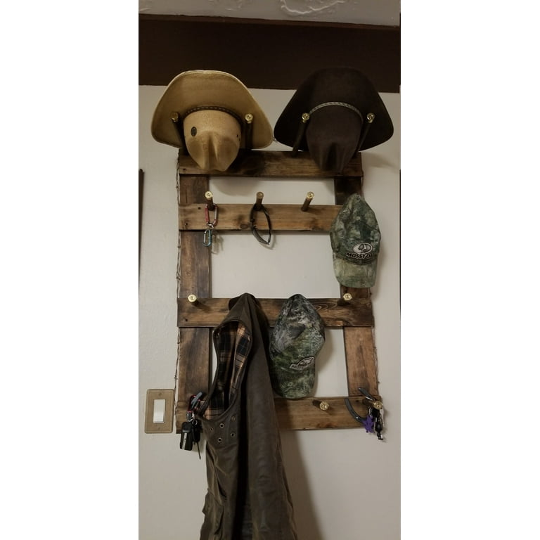 Cowboy Hat Rack and Coat Rack Hatter 12 Baller