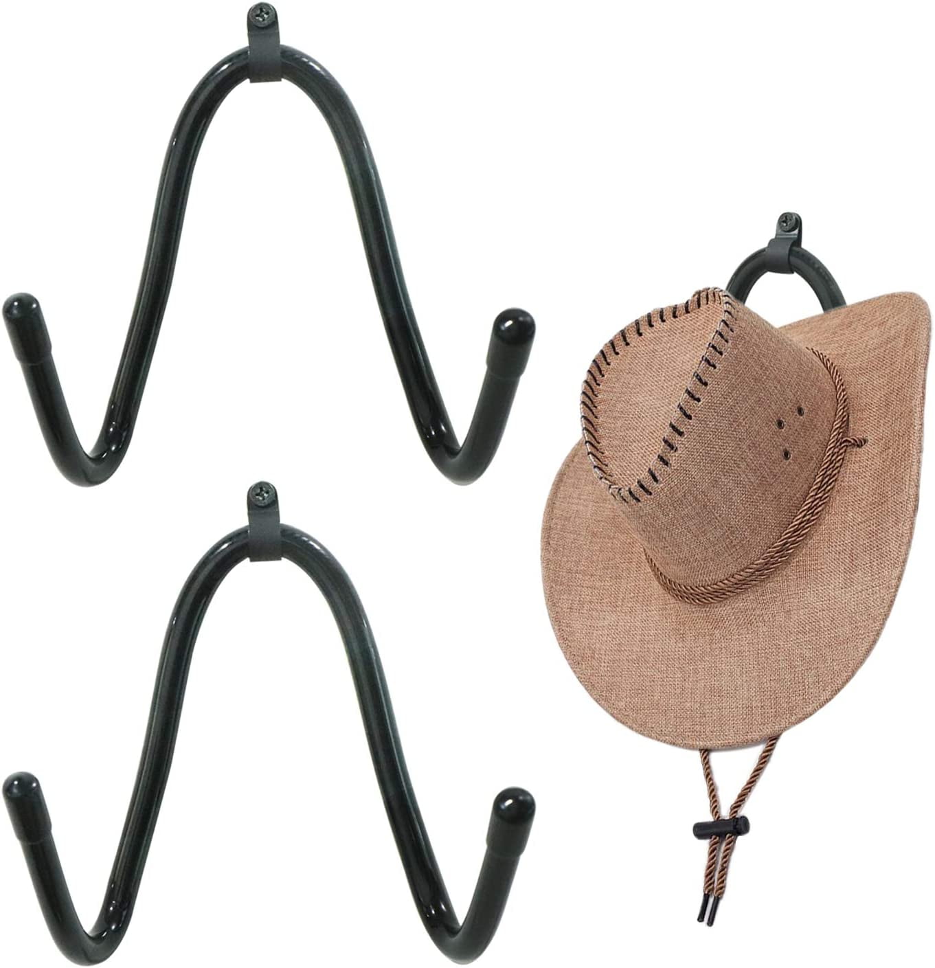 Cowboy Hat Rack for Wall Hat Holder Organizer Western Hat Hanger Hooks