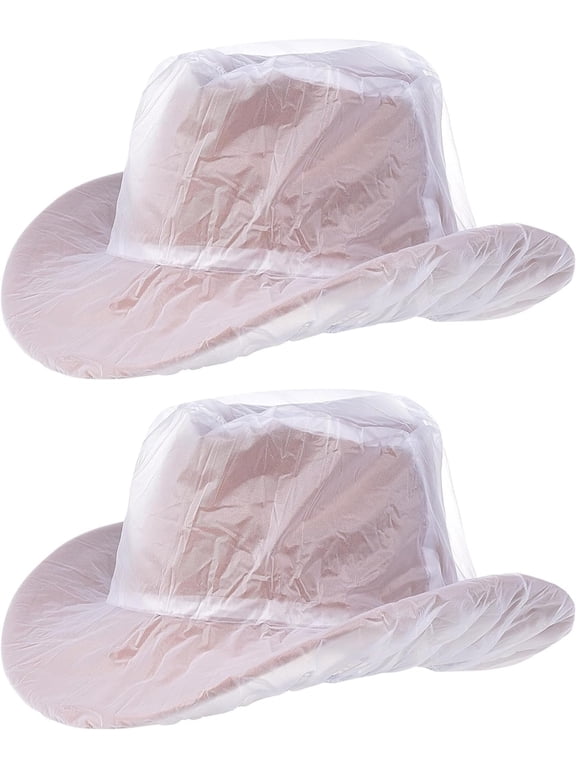 Cowboy Hat Rain Covers Plastic Hat Cover for Dust Unisex Travel Cowboy Hat Storage