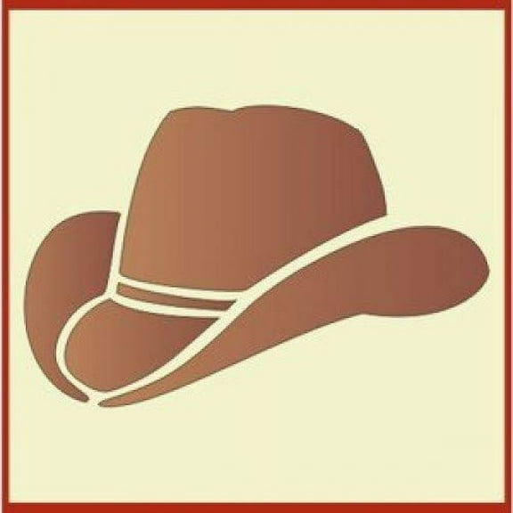 Cowboy Hat Stencil - Reusable Mylar Horse Stencil Painting DIY Gifts Crafts Wall Decor Animal Stencils Airbrush Country Laser Cut Template - The Artful Stencil