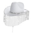 thumbnail image 1 of Cowboy Hat Stylish Comfortable Durable Sunhat for Carnival Festivals Parties White, 1 of 9