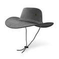 thumbnail image 1 of Cowboy Hat, Sun Hat Faux Felt Leather Suede Travel Cap Western Hat Outdoor Sun Protect Grey, 1 of 7