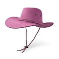 thumbnail image 1 of Cowboy Hat, Sun Hat Faux Felt Leather Suede Travel Cap Western Hat Outdoor Sun Protect Pink, 1 of 7
