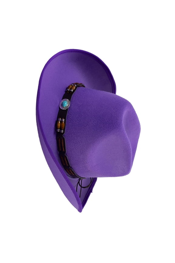 Cowboy Hat Wide Brim Knight Hat for Disco House Cocktail Parties Vacation Simple for Comedian Actor