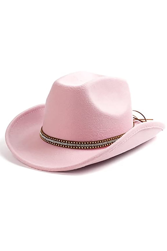 Cowboy Hat Wide Brim Knight Hat for Disco House Cocktail Parties Vacation Simple for Comedian Actor