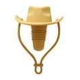 thumbnail image 1 of Cowboy Hat Wine Bottle Stopper,Funny Cute Silicone Wine Plug Decorative Topper Champagne Glass Bottle Keeper Cork Cover Cap Accessories Gifts Kitchen Gadgets to Seal Keep Fresh(Yellow,2.6x2.44x3.54"), 1 of 8