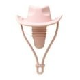 thumbnail image 1 of Cowboy Hat Wine Bottle Stopper,Funny Cute Silicone Wine Plug Decorative Topper Champagne Glass Bottle Keeper Cork Cover Cap Accessories Gifts Kitchen Gadgets to Seal Keep Fresh(Pink,2.6x2.44x3.54"), 1 of 8