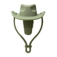 thumbnail image 1 of Cowboy Hat Wine Bottle Stopper,Funny Cute Silicone Wine Plug Decorative Topper Champagne Glass Bottle Keeper Cork Cover Cap Accessories Gifts Kitchen Gadgets to Seal Keep Fresh(Green,2.6x2.44x3.54"), 1 of 8