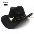 thumbnail image 1 of Cowboy Hat Wool Felt Western Hat For Men Women, 1 of 3