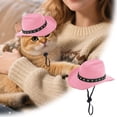 thumbnail image 1 of Cowboy Hat for Cats and | Western Accessory for Indoor Outdoor Parties and Role Play, 1 of 4