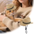 thumbnail image 1 of Cowboy Hat for Cats and | Western Accessory for Indoor Outdoor Parties and Role Play, 1 of 4