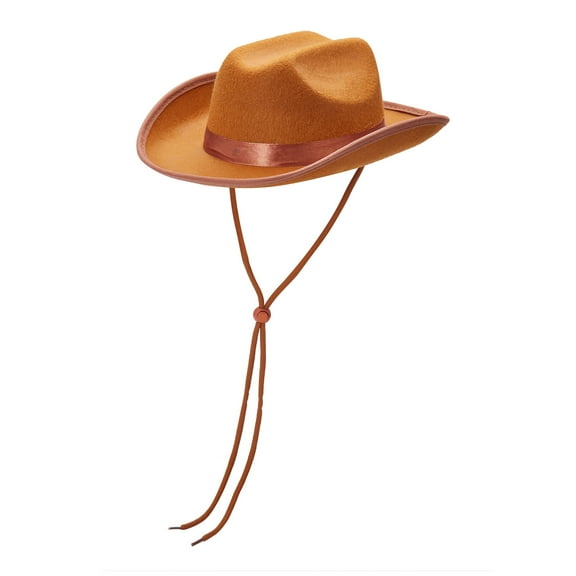 Cowboy Hat for Kids Girls Boys Wide Brim Hats Felt Western Cowgirl Hats for Cosplay Fancy Dress Dress-up Party