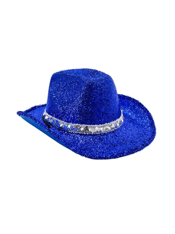 Cowboy Hat for Men Women, Western Rhinestone Cowgirl Cap,One Size