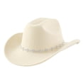 thumbnail image 1 of Cowboy Hat for Men and Women - Cattleman Wide Brim Western Cowgirl Hat, 1 of 4