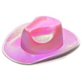 thumbnail image 1 of Cowboy Hat for Women Fluffy Feather Wide Brim Hats Sparkly Felt Western Cowgirl Hats for Cosplay Fancy Dress Dress-up Party, 1 of 6