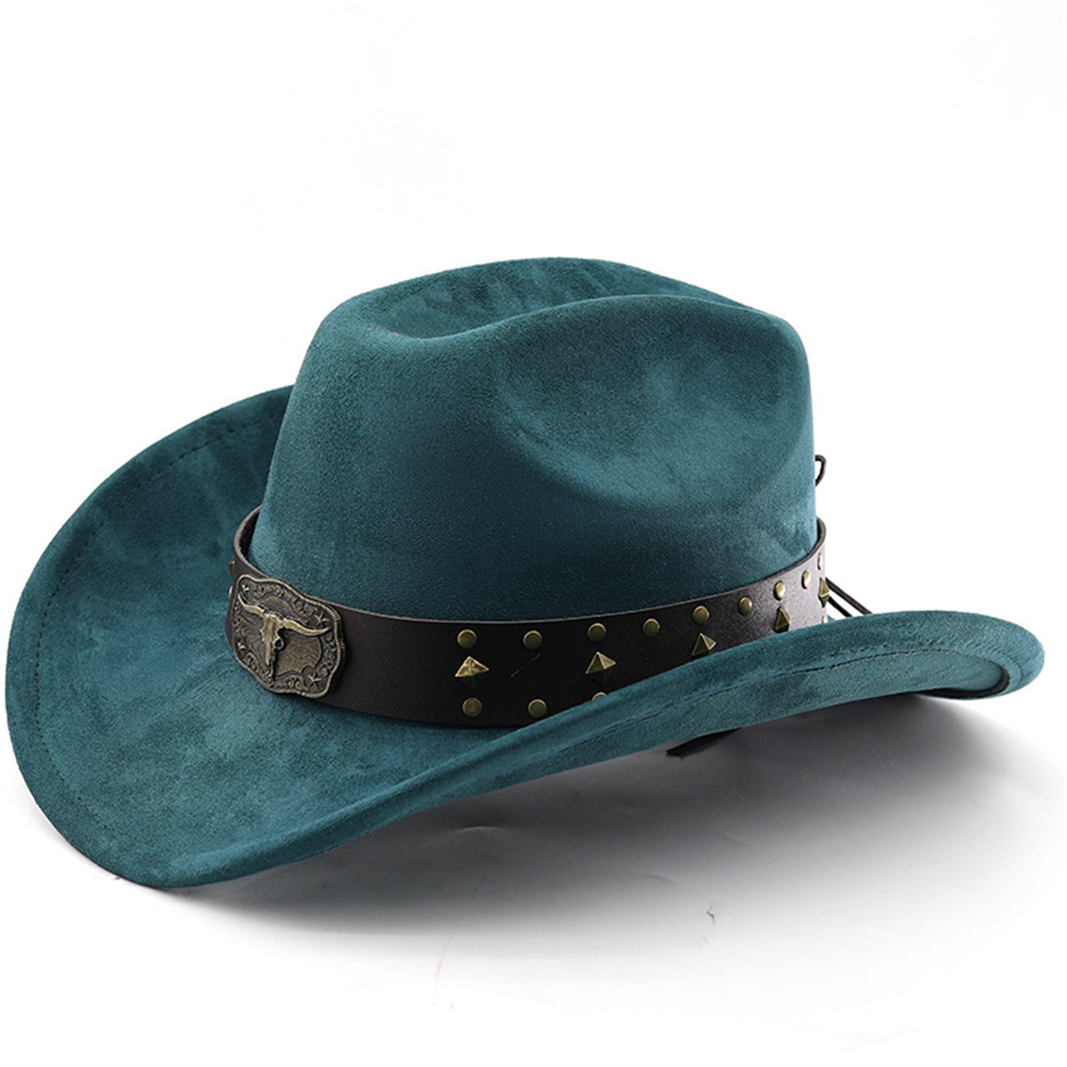 Cowboy Hat for Women Men with Shapeable Wide Brim Western 