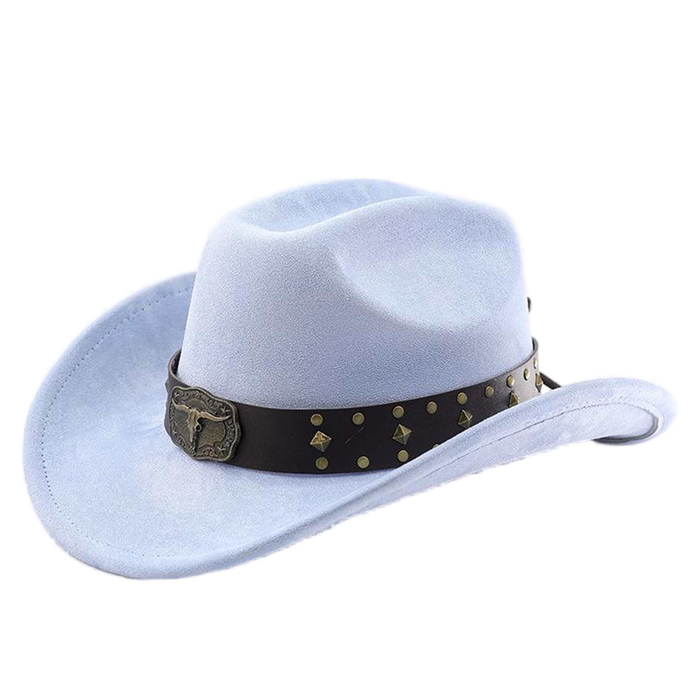 Cowboy Hat for Women Men with Shapeable Wide Brim Western 
