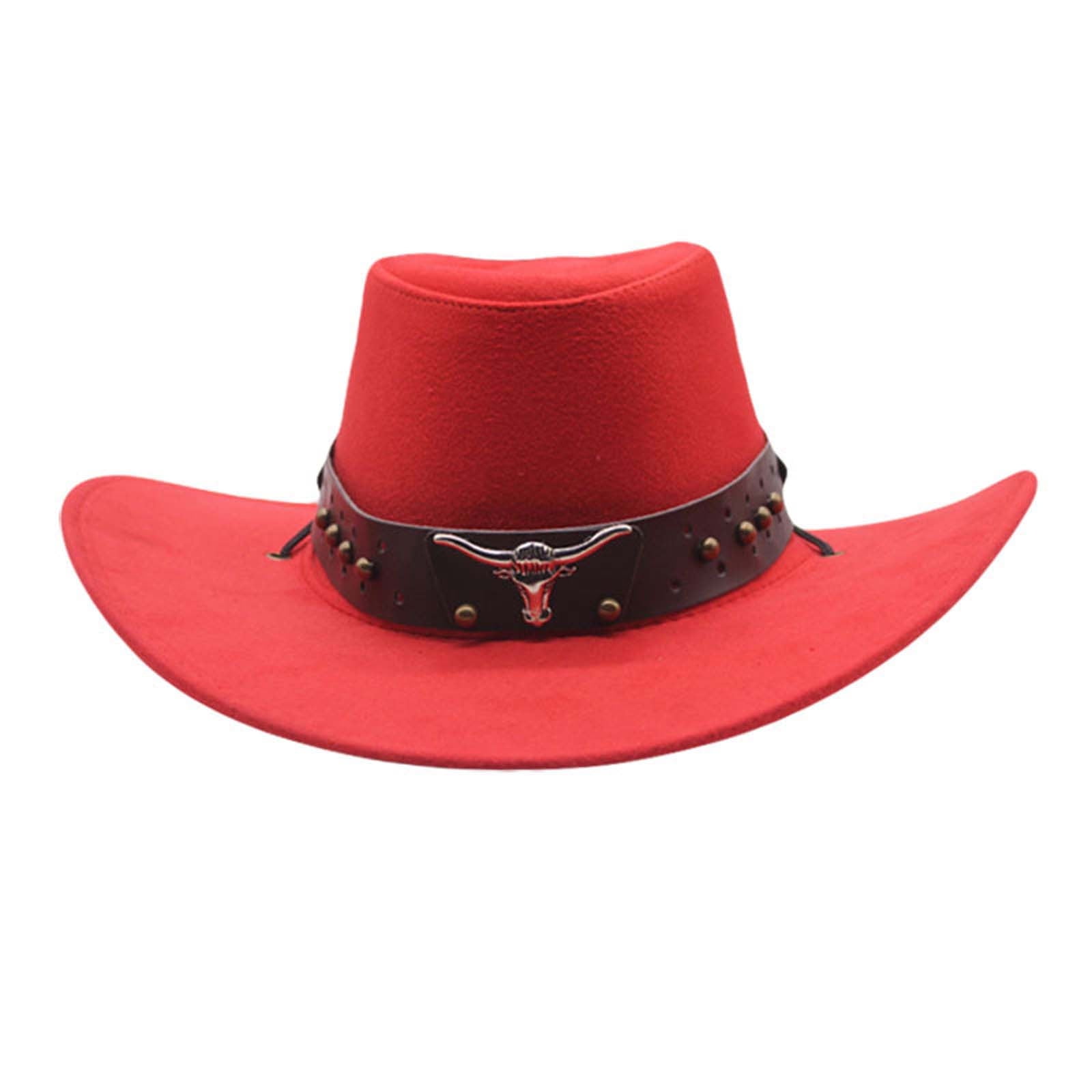 Cowboy Hat for Women Straw Cowboy Hats Red Hats Caps for Men M — free download