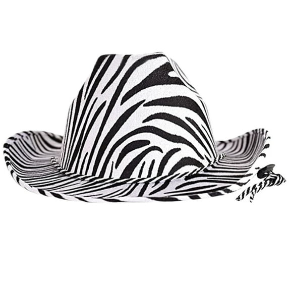 Cowboy Hats Animal Print Summer Sunhat Western Cowgirl Hat for Men Women Cosplay Party Costume Dress Up Accessories