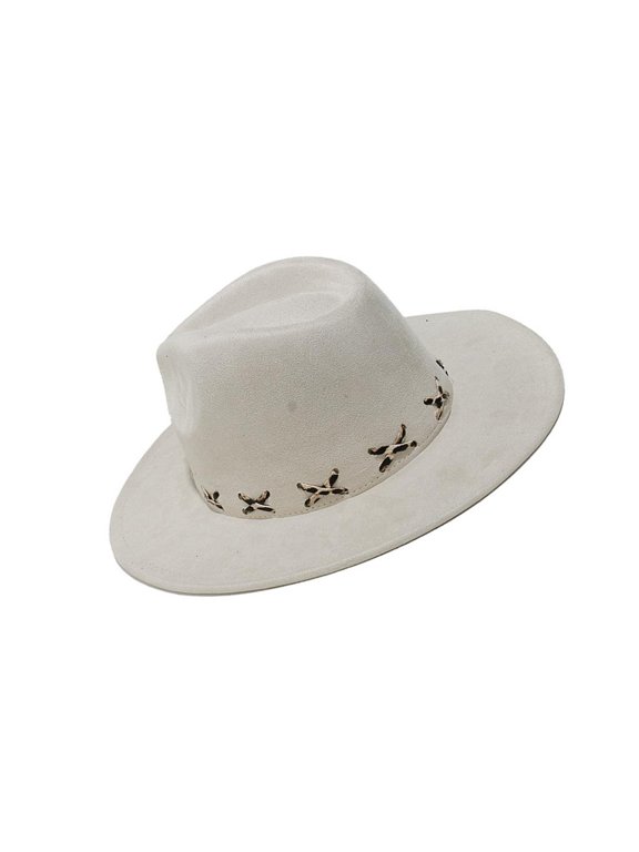 Cowboy Hats Panama Hat Unique Stitches Wide Brimmed for Women Men Photo Props Western for Men Women Unisex Wear Headwear