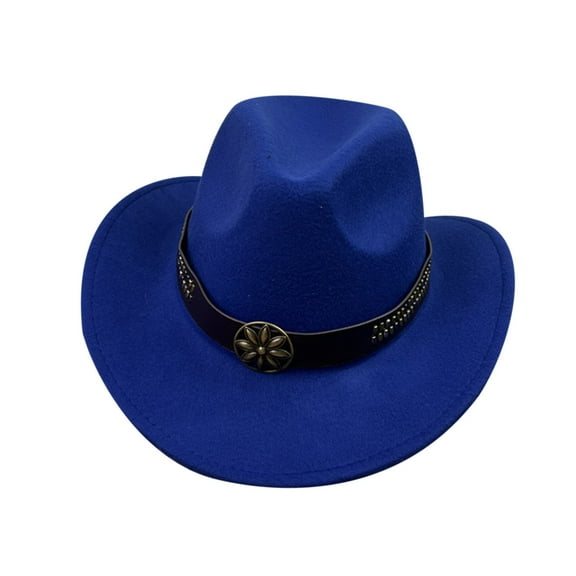 Cowboy Hats for Women Blue Hat Womens Sun Hat Fashion Hats for Men M