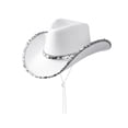 thumbnail image 1 of Cowboy Hats for Women Large Sequin Cowgir𝐥 Rodeo Fedora Western Retro Classic with Dazzling,One Size, 1 of 4