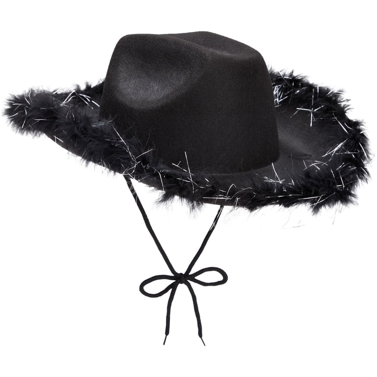 Juvolicious Black Cowgirl Hat - Medium Adjustable - Sparkly  display picture 1