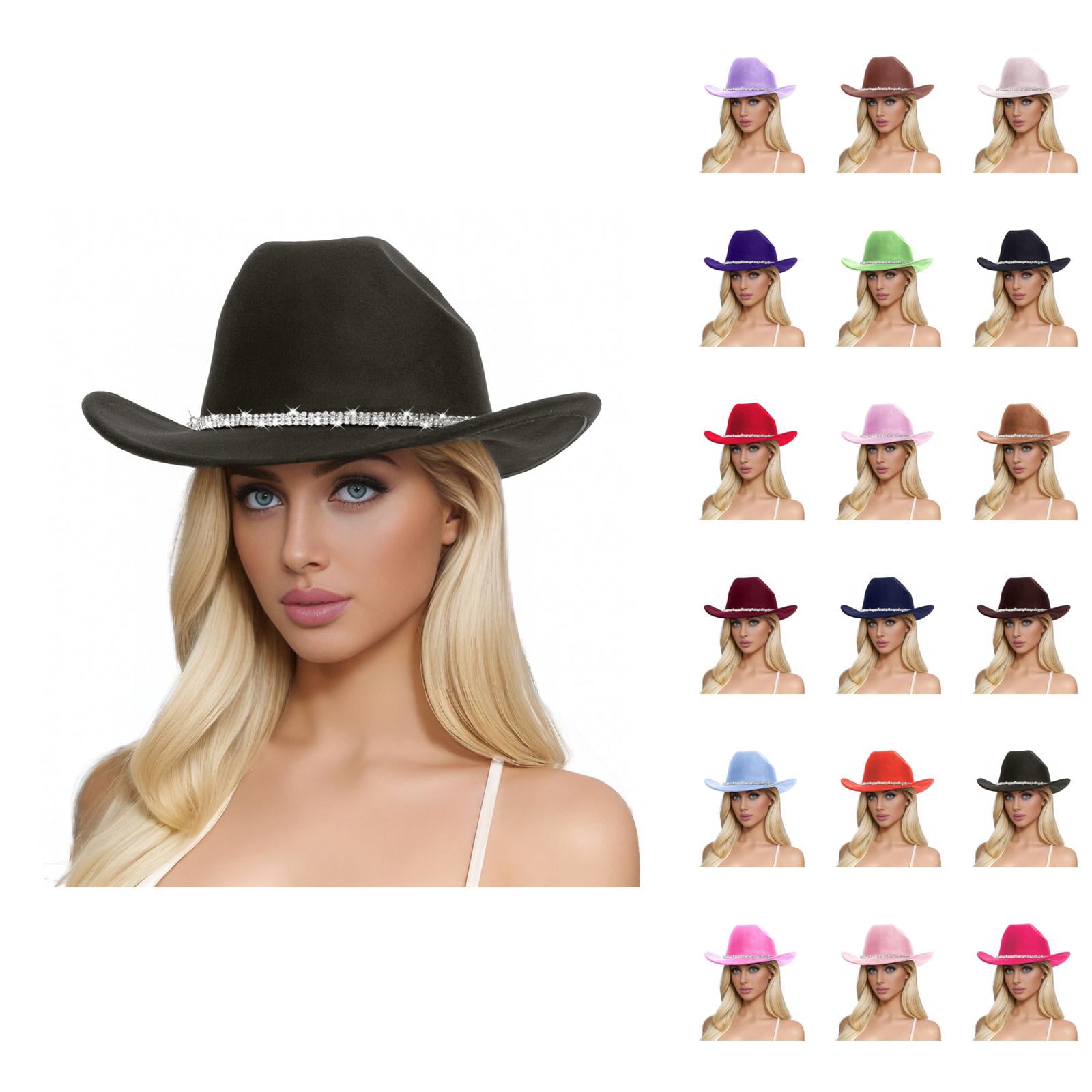Cowboy Hats for Women and Men – Wide Brim Western Straw Sun  display picture 1