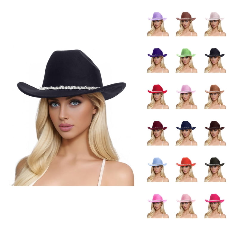 Cowboy Hats for Women and Men – Wide Brim Western Straw Sun  display picture 3