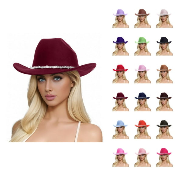 Cowboy Hats for Women and Men – Wide Brim Western Straw Sun Hat UV Protection, Foldable Vacation Hat for Beach, Festival, Camping and Outdoor Fun